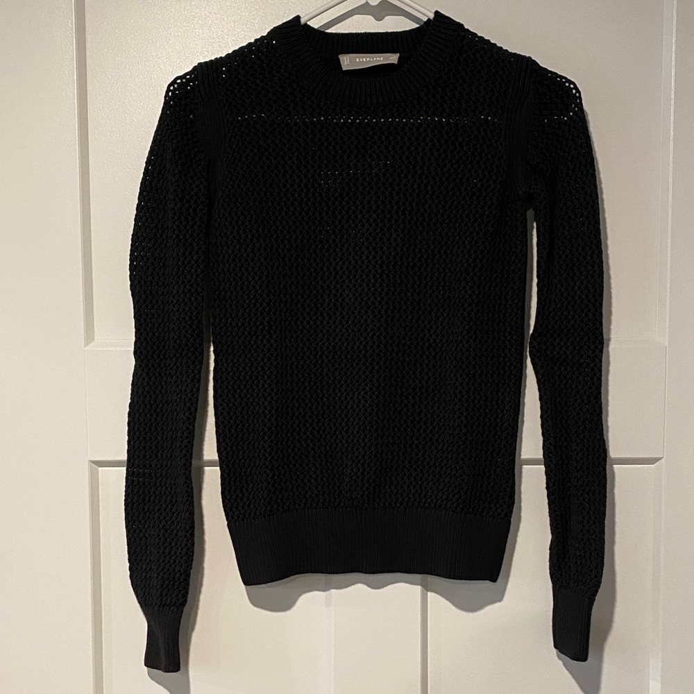 Everlane - The Mesh Sweater 100% Cotton NWOT XXS